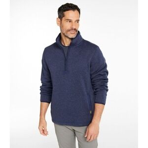 L.L.Bean Sweater Fleece‎ Half-Zip Pullover Men's Size Medium Blue